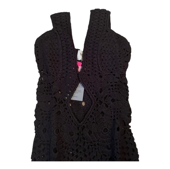TACH CLOTHING FAUNA CROCHET DRESS - BLACK - Picture 7 of 14